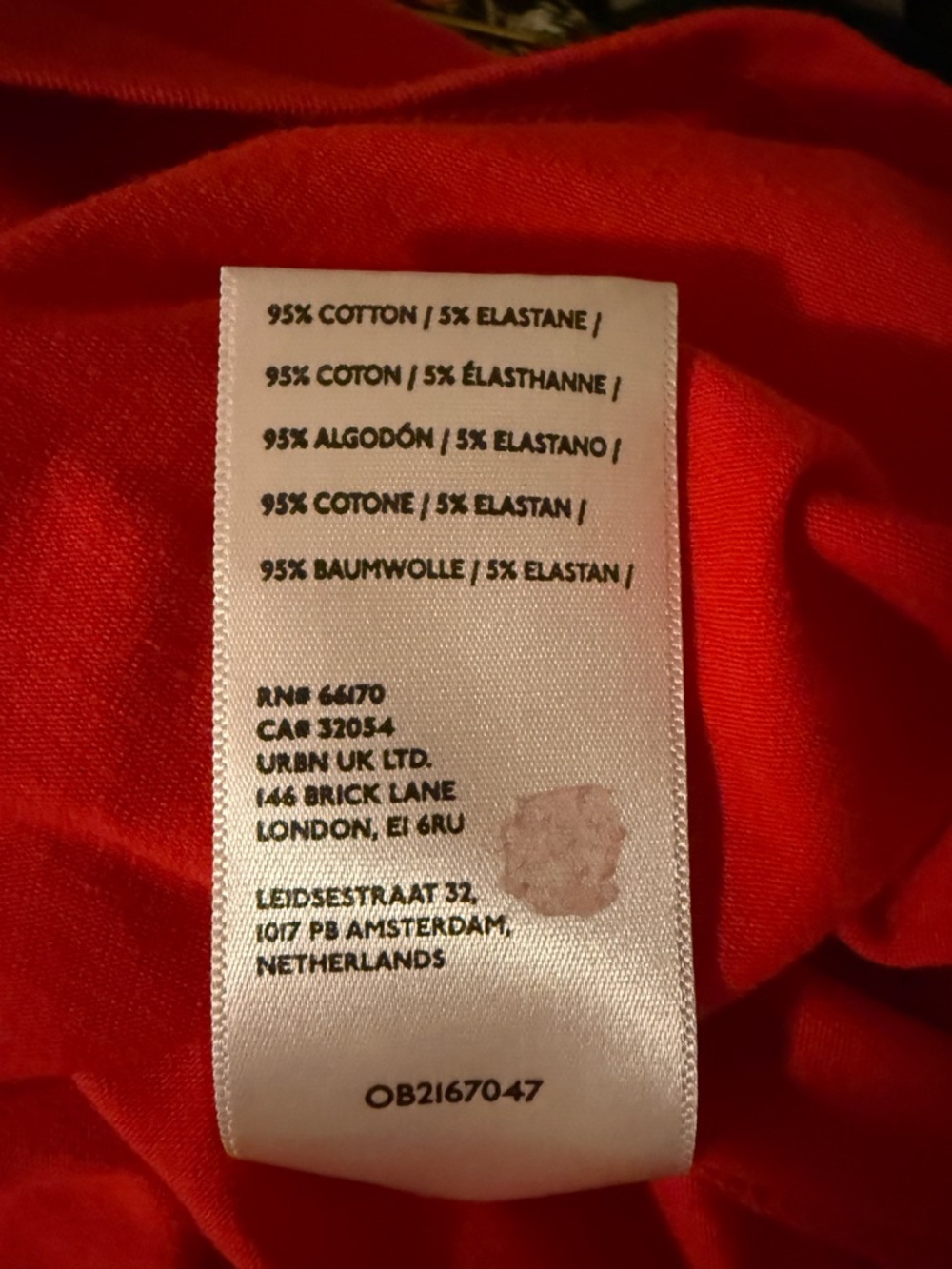 Anthropologie Maeve Cotton Bright Red Scoop-Neck Short Sleeve Tee Size Medium - Picture 8 of 8